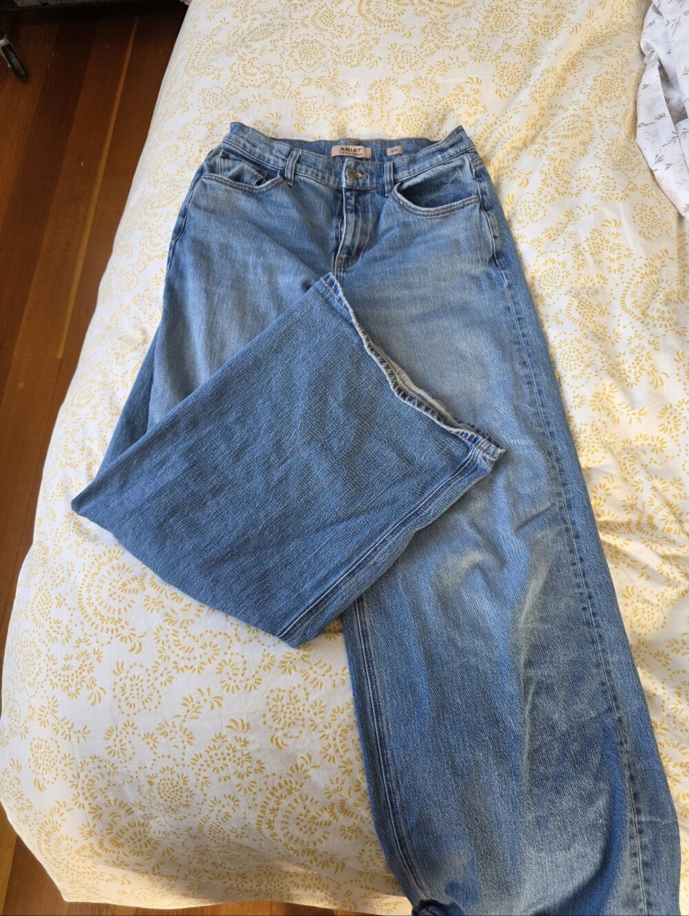High Waisted Wide Legged Ariat Jeans